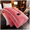 BDMFJY Super Warm Lamb Winter Blanket Double-Sided Fleece Quilt Thickened Warm Plush Quilt for Cold Weather,Pink,180x220cm(3.5kg) view 1