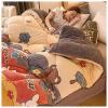 BDMFJY Super Warm Lamb Quilt Winter Blanket King Queen Twin Size Double-Sided Velvet Quilt Thickened Warm Autumn Spring Plush Comforter Core,L,180x220cm(3.5kg) view 1