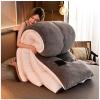 BDMFJY Super Warm Lamb Quilt Winter Blanket 2.5-5 Kg Double-Sided Velvet Quilt Thickened Warm Autumn Spring Plush Comforter Core,Gray,180x220cm(3.5kg) view 1