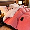 BDMFJY Super Warm Lamb Quilt Winter Blanket 2.5-5 Kg Double-Sided Velvet Quilt Thickened Warm Autumn Spring Plush Comforter Core,Pink,150x200cm(2.5kg) view 3