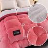 BDMFJY Super Warm Lamb Winter Blanket Double-Sided Fleece Quilt Thickened Warm Plush Quilt for Cold Weather,Pink,150x200cm(2.5kg) view 4
