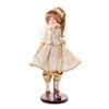 Vickerman 18" Mocha Velvet Fairy Girl with Stand. view 1