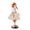 Vickerman 18" Mocha Velvet Fairy Girl with Stand. view 2