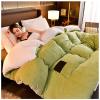 BDMFJY Super Warm Lamb Quilt Winter Blanket 2.5-5 Kg Double-Sided Velvet Quilt Thickened Warm Autumn Spring Plush Comforter Core,Green,200x230cm(4kg) view 3