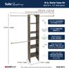 ClosetMaid SuiteSymphony Wood Closet Organizer Starter Kit with Tower and 3 Hang Rods, Shelves, Adjustable, Fits Spaces 4  9 ft. Wide, Graphite Grey view 3
