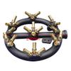 Commercial Jet Burner for Chinese Wok Range Grilling Stir Fry Natural Gas Jet Burner Round Nozzle Jet Burner Cast (23 Heads) view 4