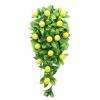 ALXFFBN 2 Pack Artificial Teardrop Wreath, 15.7 Inch Realisric Greenery Teardrop Swag with Orange, Lemon, Peach, view 2