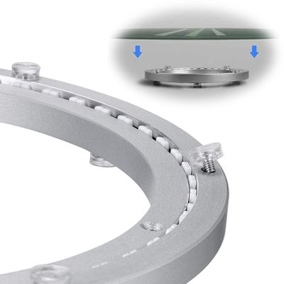 8/14/24/32 Inches Table Turntable Base Bearing, 360 Degree Rotating Turntable Ring, Heavy Duty Aluminium Alloy Rotating Bearing, For Kitchen Dining Table, Also Used For DIY Rotating Tools