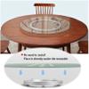 8in/16in/27in Table Bearing For Lazy Susan,Heavy Duty Aluminium Alloy Rotating Bearing Turntable, Round Table Swivel Base,lazy Susan Serving Platter,for Glass Granite Or Wood Kitchen Ding Table view 3