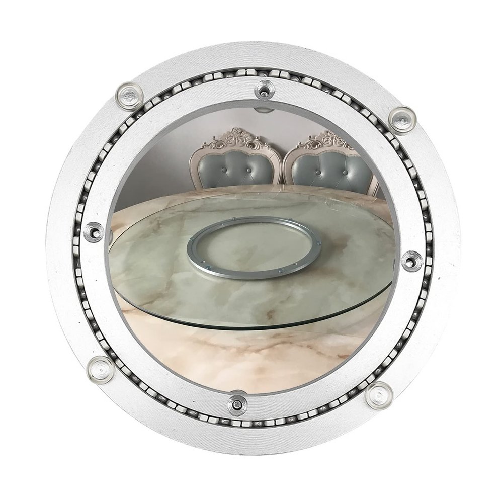 16 Inch Heavy Duty DIY Swivel Turntable Lazy Susan Rotating Turntable Bearing Swivel Plate Aluminium Smooth & Quiet Large Turn Table For Kitchen Dining-Table Multi-size Multi-purposec