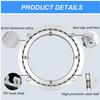 16 Inch Heavy Duty DIY Swivel Turntable Lazy Susan Rotating Turntable Bearing Swivel Plate Aluminium Smooth & Quiet Large Turn Table For Kitchen Dining-Table Multi-size Multi-purposec view 4