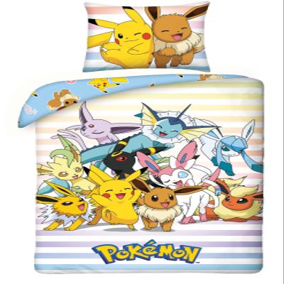 Pokmon Characters Single Cotton Duvet Cover Set - European Size