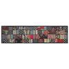 100% Cotton Beads Ethnic Indian Room Decor Table Dinning Cloth Handmade Decorative Art Embroidered Patchwork Table Runner (Black, 20" x 60") view 1