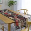 100% Cotton Beads Ethnic Indian Room Decor Table Dinning Cloth Handmade Decorative Art Embroidered Patchwork Table Runner (Black, 20" x 60") view 2