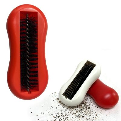 4 PC Table Crumb Cleaner Brush Sweeper Handheld Rolling Kitchen Portable Vacuum Reusable Handheld Crumb Sweeper Nutshell Soft Bristles Debris Collector for Table Mat Bed Sheets Sofas Clothes Cleaning