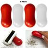 4 PC Table Crumb Cleaner Brush Sweeper Handheld Rolling Kitchen Portable Vacuum Reusable Handheld Crumb Sweeper Nutshell Soft Bristles Debris Collector for Table Mat Bed Sheets Sofas Clothes Cleaning view 4