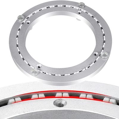 16inch Kitchen Dining Table Lazy Susan Ball Bearing Aluminum Heavy Duty Turntable Ring Round Swivel Plate Hardware Smooth & Quiet For Glass Granite Or Wood Kitchen Ding Table 20inch 24inch