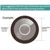 16inch Kitchen Dining Table Lazy Susan Ball Bearing Aluminum Heavy Duty Turntable Ring Round Swivel Plate Hardware Smooth & Quiet For Glass Granite Or Wood Kitchen Ding Table 20inch 24inch view 4