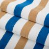 Arkwright Cabo Cabana Stripe Beach Towel - Pack of 4 - Large Soft Quick Dry Cotton Terry Towels for Pool, Swim, and Hot Tub, Oversized 30 x 70 in, Royal Blue/Caf Ole view 2
