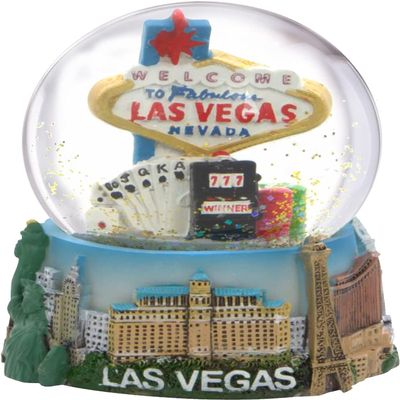 Las Vegas Colorful Snow Globe 65mm