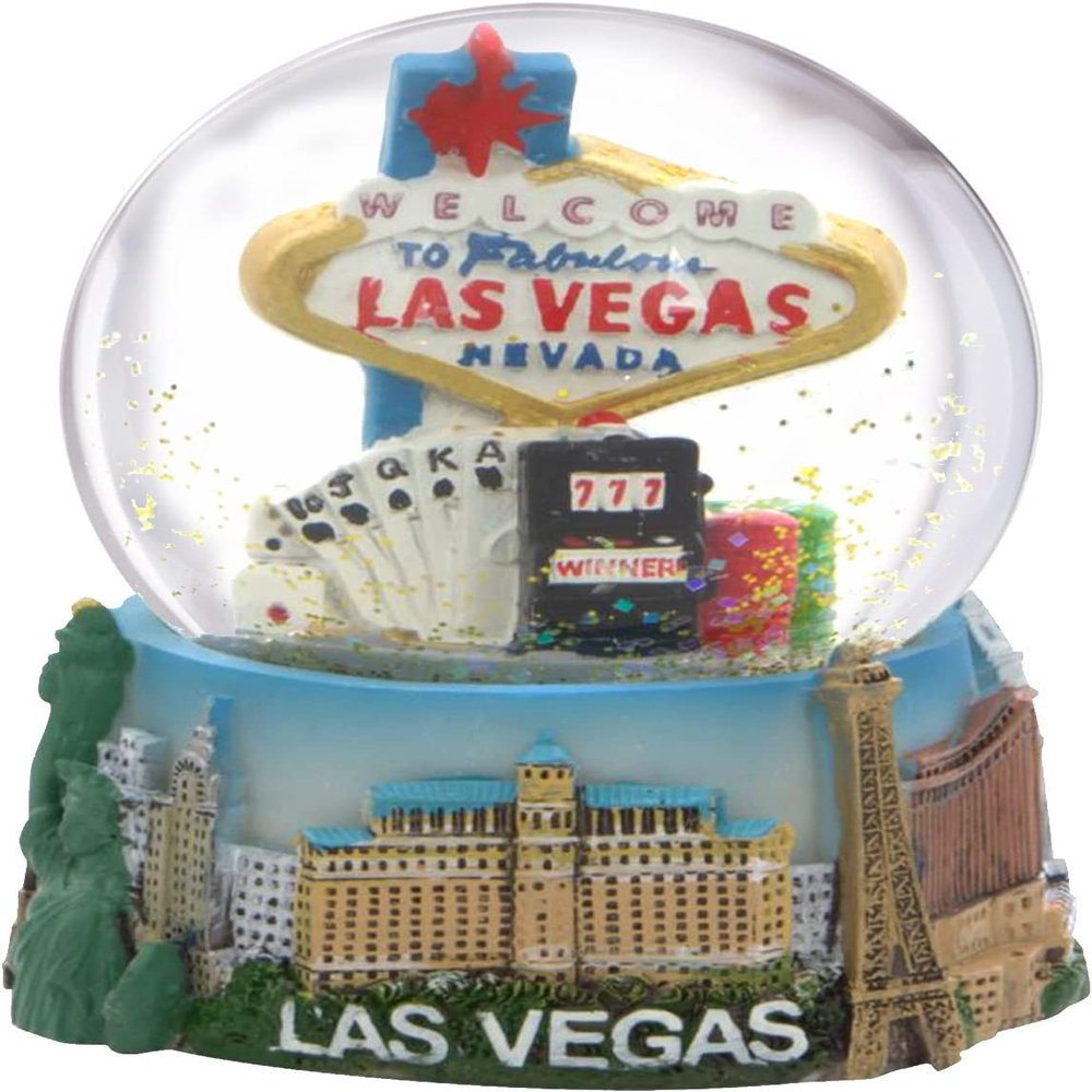 Las Vegas Colorful Snow Globe 65mm