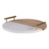 Renwil Dinova 2x14 Modern Wood Decorative Tray in Natural/White view 1