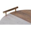 Renwil Dinova 2x14 Modern Wood Decorative Tray in Natural/White view 4