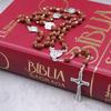 Rosarium Industria de Artigos Religiosos Catholic Handmade Scented Our Lady of Fatima Rose Petal Rosary Beads for Woman Made in Portugal view 4