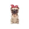 tooloflife Cartoon Glasses Holder Cute Dog Eyeglass Stands Resin Sunglasses Display Animal Shaped Gift for Home Office Desk Decor(Pugs) view 1