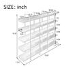 5-Shelf Bookcase, Large Open Bookshelf Modern Industrial Style, Open Display Shelves with Metal Frame for Living Room, Black view 2