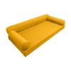Prolinemax Style 6 - Mattress & Pillow Bolster for Outdoor Indoor Daybed Porch Swing Bed Piped Trim Queen Size AD108 | Covers ONLY | view 2