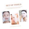 1 set Skin Lady Beauty Household Hair Women Mixing Silicone at Stirring Makeup Applicator Facial for Spoon Kits Spatula Wooden Tools Brush Home Homemade Kit Care Supplies Bowl view 2