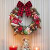 WILLBOND 12 Pieces Red Valentines Velvet Bows Decorations,6 Inch Valentine Ornaments for Tree Home Party Front Door Wedding Holiday Decor(Red and Black,4 x 4 Inch) view 4