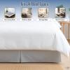Cottington Lane Luxury Pleated Bedskirt Twin Size 21 Inch Drop Split Corners, Hotel Luxury 1800 Ultra-Soft Tailored Drop Box Pleated Styling Dust Ruffle, Classic & Clean Look, Silver Grey view 4