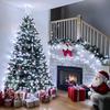 JMEXSUSS Christmas Lights, 8 Modes Waterproof Christmas Light Outdoor Plug in, Clear Wire String Lights Indoor Bedroom 500LED White 163ft view 4