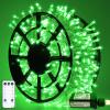 JMEXSUSS 500 LED Green Christmas Lights Indoor Outdoor, 8 Modes 163 FT Green String Lights Plug-in Clear Wire, Remote Control Christmas Tree Light for Xmas Tree Party Halloween view 1