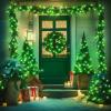 JMEXSUSS 500 LED Green Christmas Lights Indoor Outdoor, 8 Modes 163 FT Green String Lights Plug-in Clear Wire, Remote Control Christmas Tree Light for Xmas Tree Party Halloween view 3