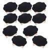 EXCEART Mini Wooden Chalkboard Set 10 Pieces Blackboard Message Boards for Home Kitchen Wedding Decor with Chalk Included view 2