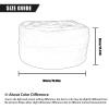 Bean Bag Chair Cover, 7FT Giant Breathable and Durable Comfortable (No Filler) Big Round Soft Fluffy Faux Fur BeanBag Lazy Sofa for Adult Living Room 180x90 cm view 2