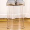 Cabilock Transparent Trash Can Clear Trash Containers Trash Bin Slim Bathroom Trash Can Outdoor Large Kitchen Wastebasket Garbage Can Garbage Container The Pet view 4