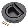 DUO ER 2pcs Plane Drawer Door Pull Black Flush Pull Ring Handle 40x10mm view 1