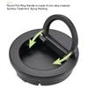 DUO ER 2pcs Plane Drawer Door Pull Black Flush Pull Ring Handle 40x10mm view 3