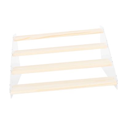 Cabilock Transparent Display Holder for Dolls and Figurines Rack for Desktop Display Compact Design for Easy Access and Storage of Collectibles and Models