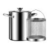 Hemoton 1set Frying Pot Deep Fryer for Gas Electric Stoves Portable Soup Pot Handle for Cooking Asparagus and Pasta view 1