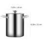 Hemoton 1set Frying Pot Deep Fryer for Gas Electric Stoves Portable Soup Pot Handle for Cooking Asparagus and Pasta view 2