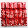 Christmas Cracker Set of 6pcs 10 inch Snowflake Santa Claus Father Christmas (Deep red Snowflake) view 1