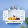 Wooden Temple/Home Temple/Pooja Mandir/Pooja Mandap/Temple for Home by Kamdhenu Art And Craft (White) view 2