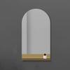 Mirrors Arched Wall with Shelf Explosion-Proof Frameless Wall Wall-Mounted Bathroom Makeup Bedroom Vanity Entryway Wall Decor view 1