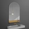 Mirrors Arched Wall with Shelf Explosion-Proof Frameless Wall Wall-Mounted Bathroom Makeup Bedroom Vanity Entryway Wall Decor view 2