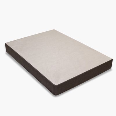 Spring Coil, 8-Inch Easy Wood Box Spring/Foundation with Simple Assembly, Twin XL, Gray
